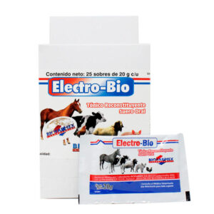 Electro-Bio — Tónico reconstituyente y suero oral en polvo para bovinos y caballos