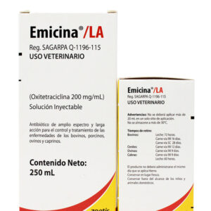 Emicina® LA — Antibiótico de amplio espectro y larga acción para bovinos 100ml, 250ml