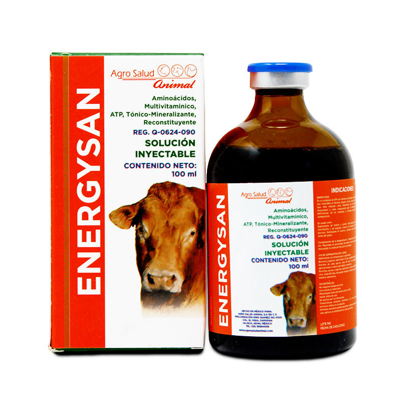 Energysan — Multivitamínico, Aminoácidos, Tónico Mineralizante Reconstituyente para bovinos, caballo