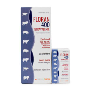 Floran 400 Tetravalente — Antibiótico, Analgésico, Antiinflamatorio, Mucorregulador para Bovinos