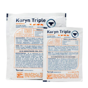 Koryn Triple — Antibiótico combinado polvo soluble para bovinos 10g