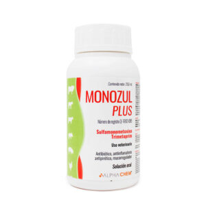 Monozul Plus — Antibiótico, Antiinflamatorio, Antipirético, Mucorregulador para Aves