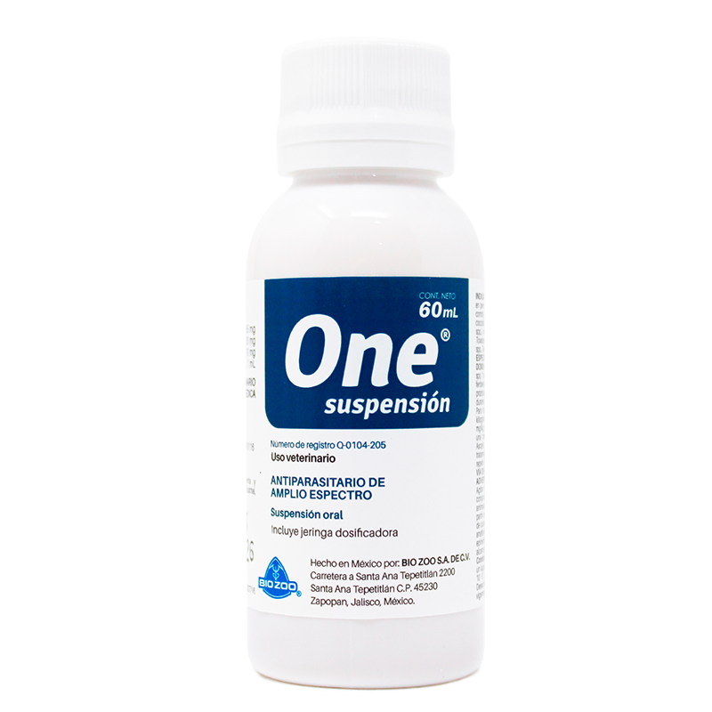 One® suspensión — Antiparasitario de amplio espectro para perros y gatos