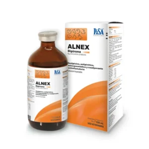ALNEX injectable 100mL amber vial, veterinary analgesic and antipyretic by PiSA Agropecuaria
