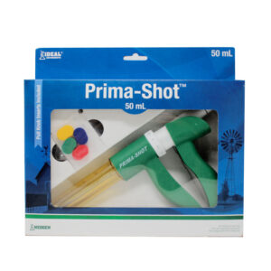 Prima-Shot — Jeringa dosificadora reutilizable para bovinos y caballos 50 ml
