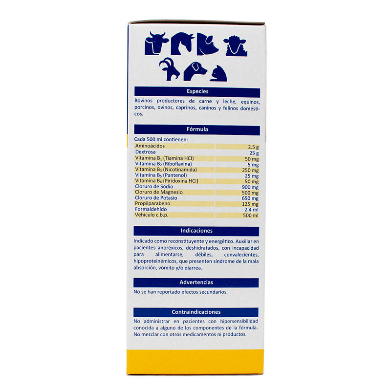 Amino-Vit — Reconstituyente energético con vitaminas para bovinos y caballos 500 ml
