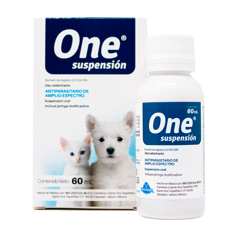 One® suspensión — Antiparasitario de amplio espectro para perros y gatos