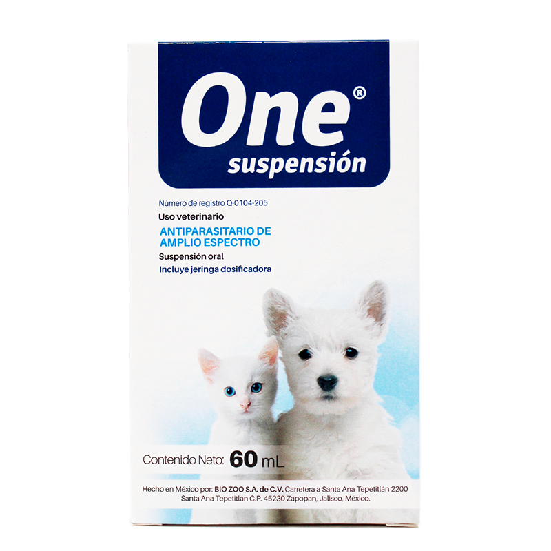 One® suspensión — Antiparasitario de amplio espectro para perros y gatos
