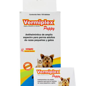 Vermiplex® Puppy Tabletas — Antihelmíntico de amplio espectro para perros