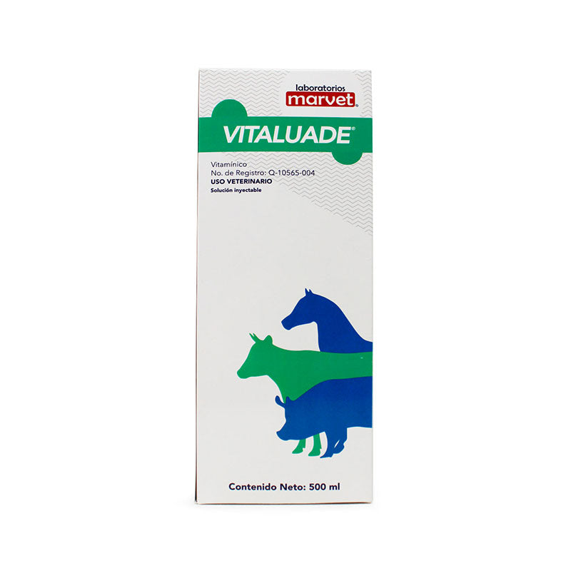 Vitalu ADE — Suplemento vitamínico concentrado para bovinos, caballos, aves y cerdos 500 ml