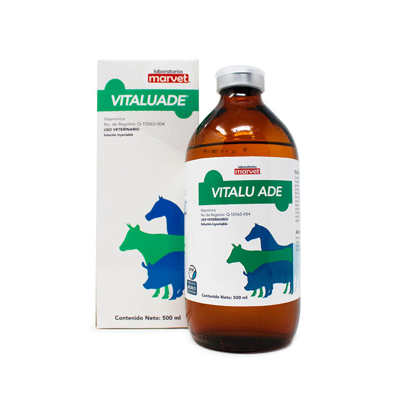 Vitalu ADE — Suplemento vitamínico concentrado para bovinos, caballos, aves y cerdos 500 ml