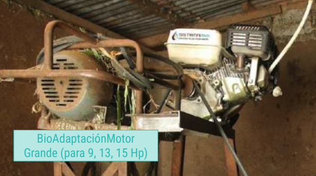 Kit de conversión de motor a biogás (9-15 HP) — BioAdaptación Motor Grande